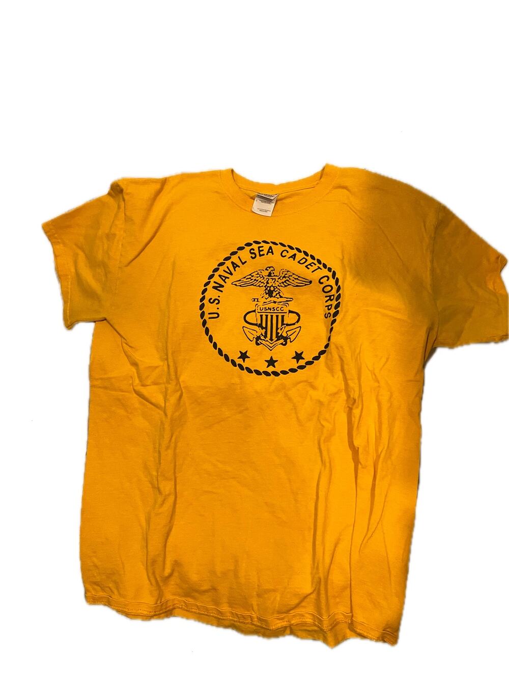 US Navy Sea Cadet Corp Wilmington Yellow T-Shirt Mens Large